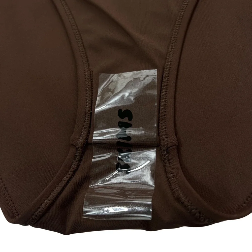 SKIMS Shaping Swim Dipped Bikini Bottom‎ Cocoa 2X